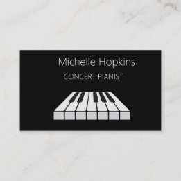 Music Teacher Elegant Piano Nycklar Telefonkort