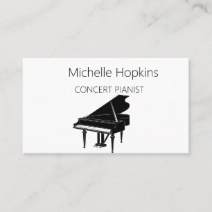 Music Teacher Elegant Piano Nycklar Telefonkort