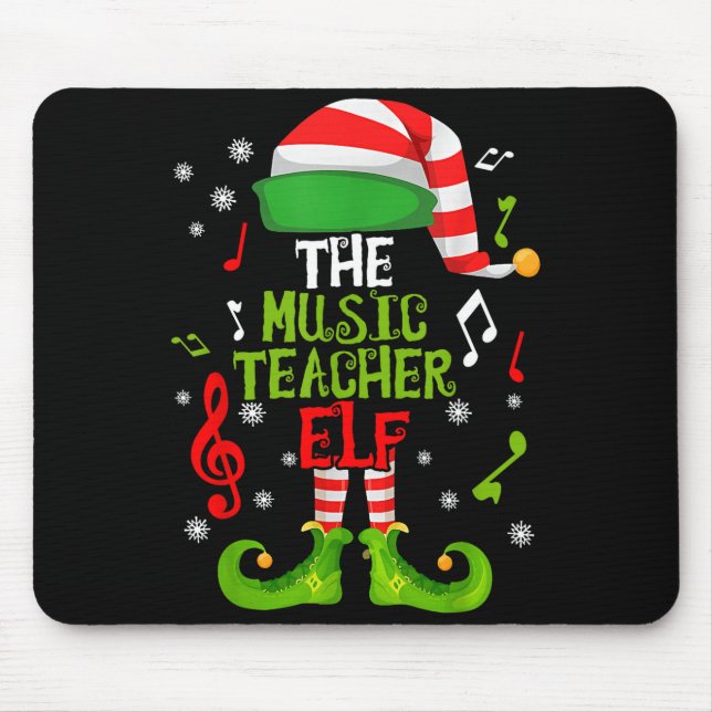 Music Teacher Elf Christmas Family Matching Xmas G Musmatta (Framsidan)