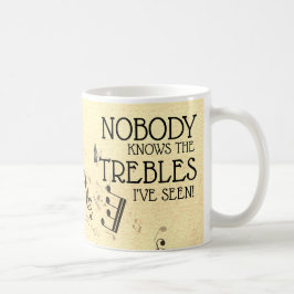Music Teacher Funny Treble Joke | Namn Template Co Kaffemugg