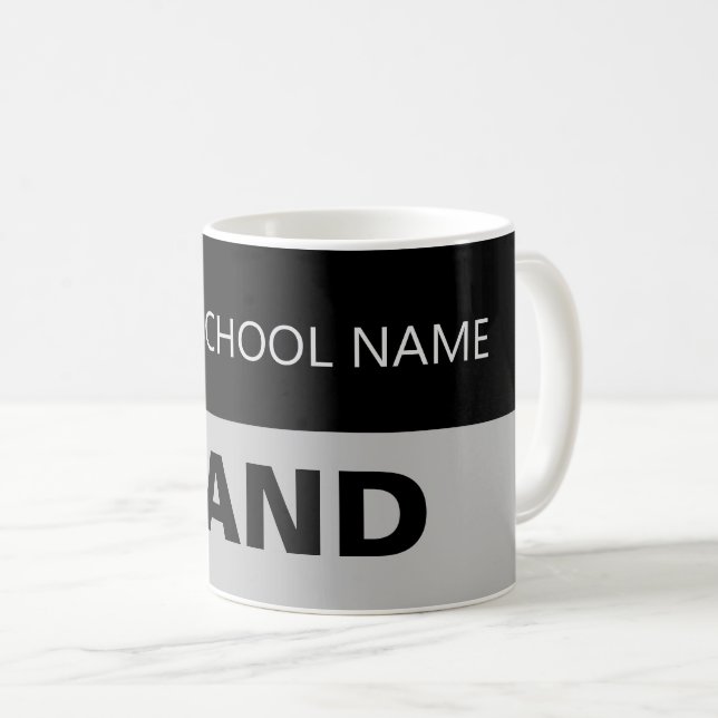 Music Teacher Gift | Anpassningsbar School Band Mu Kaffemugg (Framsida höger)