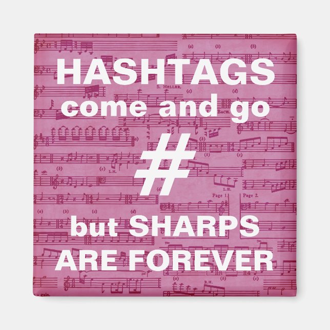 Music Teacher Gift, lustig magnet, piano-musik Magnet (Framsidan)