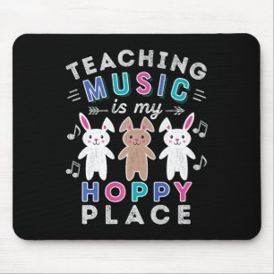 Music Teacher Gift Påsk Hoppy Bunny Rabbit Cute Musmatta