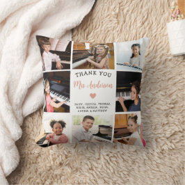 Music Teacher Gift Photo Collage Kudde