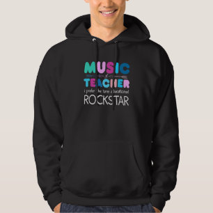 Music Teacher Ich Bevorge Den Term Education Sten Hoodie