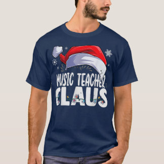Music Teacher Jultomten Julmatchning Costu T Shirt