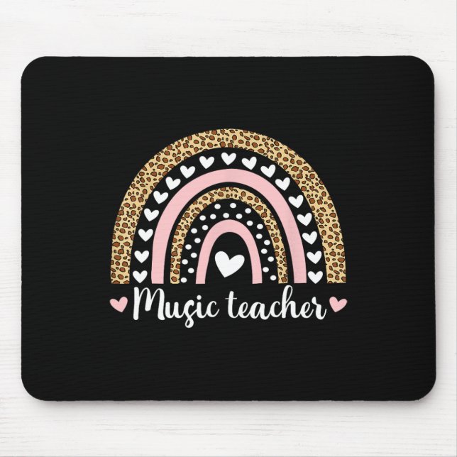 Music Teacher Leopard Boho Rainbow 100 dagar av Sc Musmatta (Framsidan)