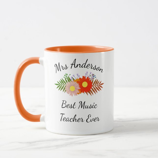 Music Teacher Mugg - Music Teacher Gifts  (Vänster)
