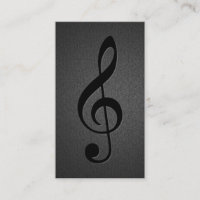 Music Teacher Musical Clef Symbol Elegant Black