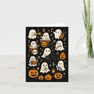 Music Teacher Orchestra Shirt, Spooky Halloween Gh Kort