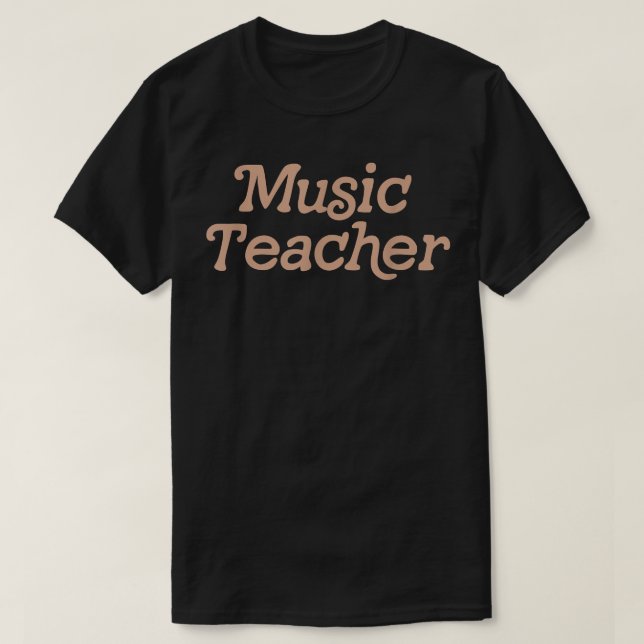 Music Teacher Retro Back to school T Shirt (Design framsida)