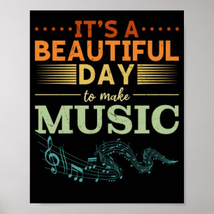 Music Teacher Singer Musician Music Älskare Poster