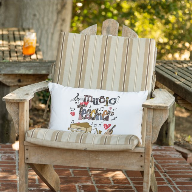Music Teacher Sublication Design, Music Teacher Lumbarkudde (Stol)