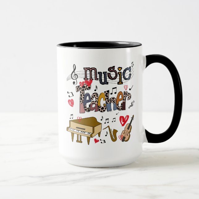 Music Teacher Sublication Design, Music Teacher Mugg (Höger)