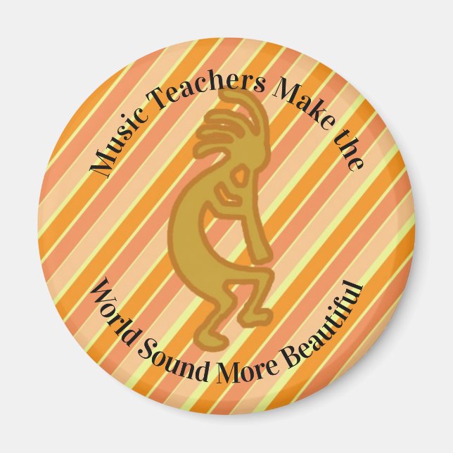 Music Teacher Tack Southwest Kokopelli Magnet (Framsidan)