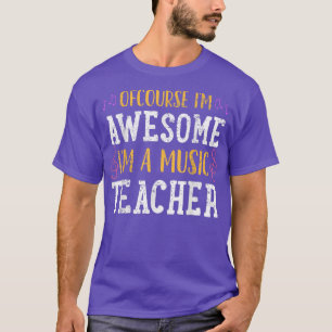 Music Teacher Vintage Gift T Shirt