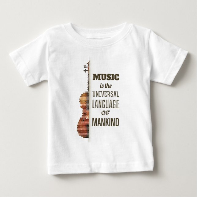 Music the Universal Language | Ruffle Tee Shirt (Framsida)