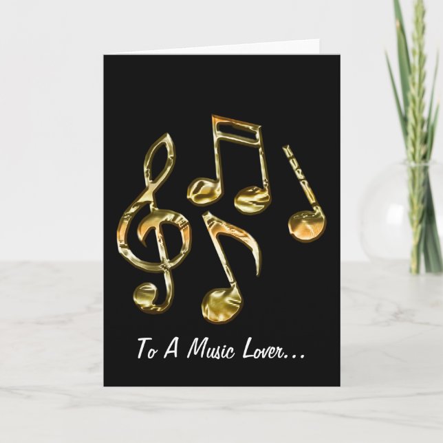 MUSIC Theme Gift-samling Kort (Framsida)