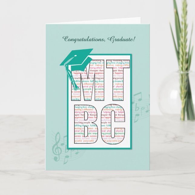 Music Therapboard Auktoriserad MTBC Studenten Kort (Framsida)