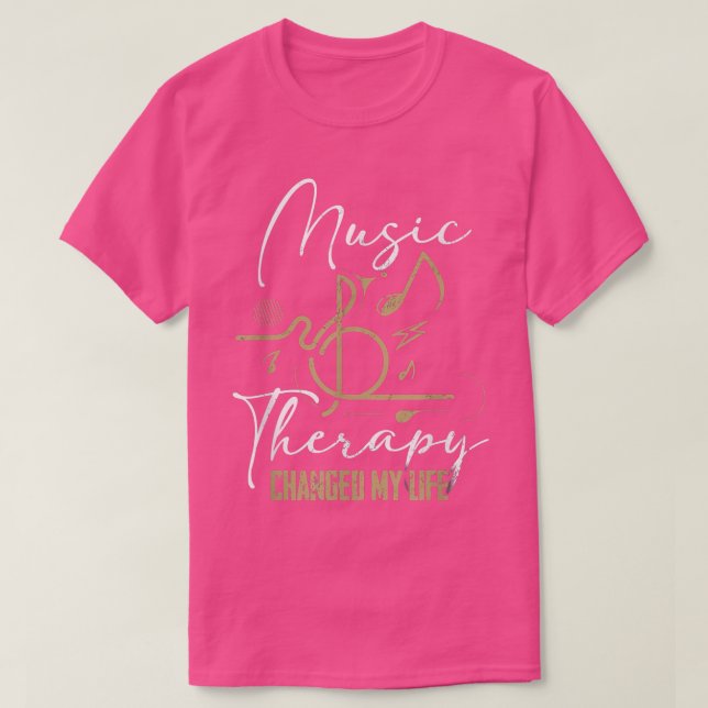 Music Therapy Patient Kreativ Arts Psykoterapi T Shirt (Design framsida)