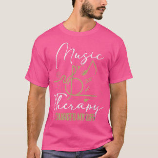 Music Therapy Patient Kreativ Arts Psykoterapi T Shirt