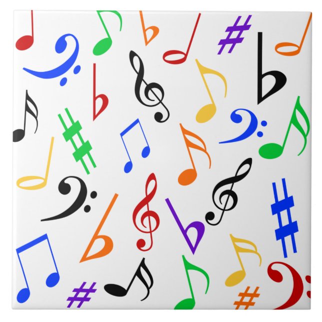 Music Tile - stor Kakelplatta (Framsidan)