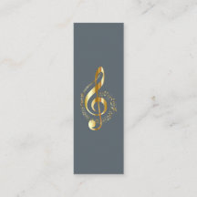 Music Treble Clef Chrome Personlig Mini