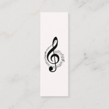 Music Treble Clef Chrome Personlig Mini