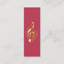 Music Treble Clef Chrome Personlig Mini