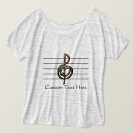 Music Treble Clef Heart och Personal T Shirt