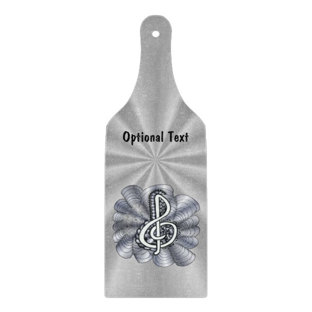 Music Treble Clef Silver (Framsidan)