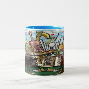 Music Two-Tone Coffee Mugg