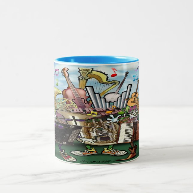 Music Two-Tone Coffee Mugg (Center)