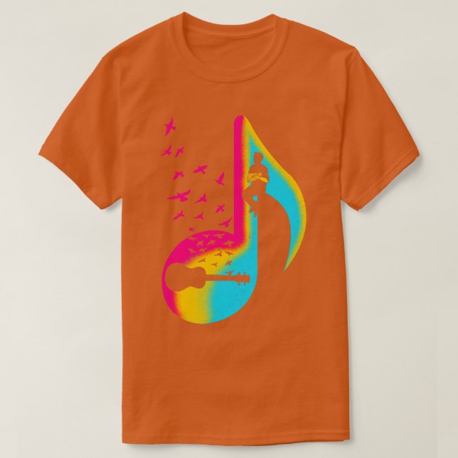 Music Ukulele Player T Shirt (Design framsida)