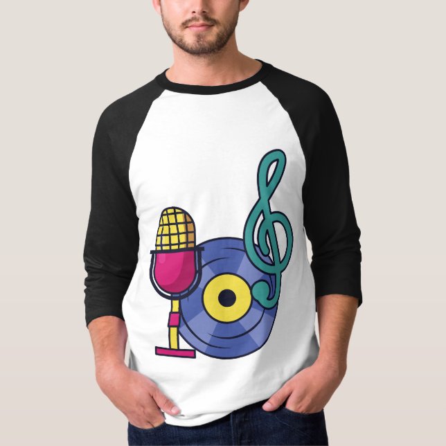 Music Vibes Graphic Tee (Framsida)