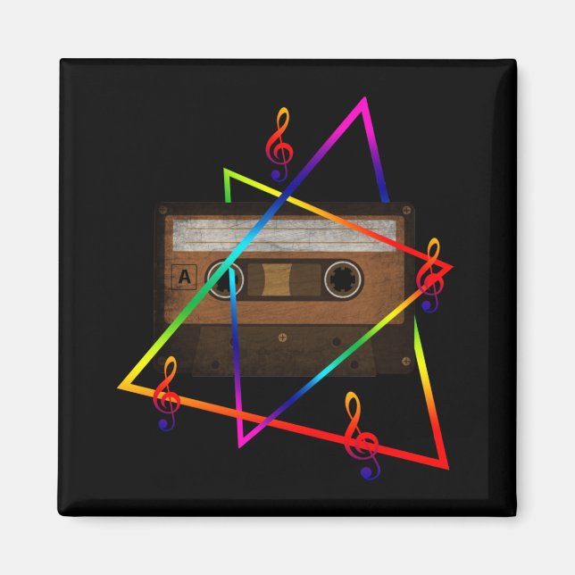 MUSIC VINTAGE RETRO MAGNET (Framsidan)