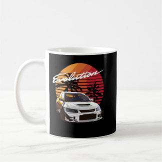 Music Vintage Retro Mitsubishi Evolution Evo Summe Kaffemugg