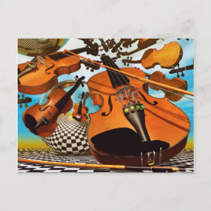 Music Violin Vykort