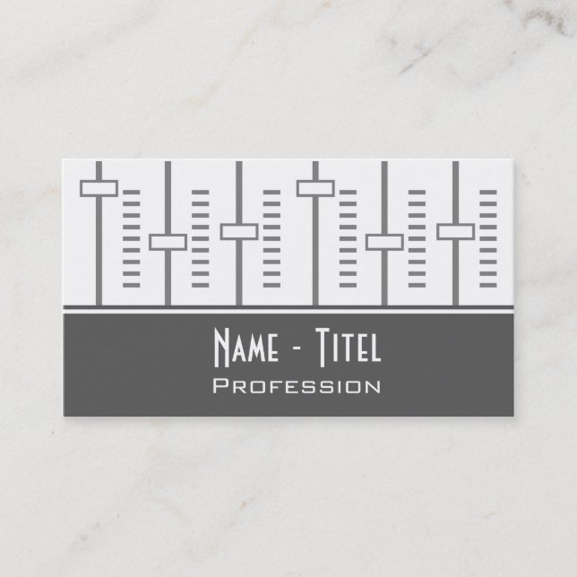 Music Visitkort (Framsida)