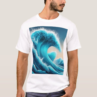 Music Wave Ocean Manar grahic T-Shirt