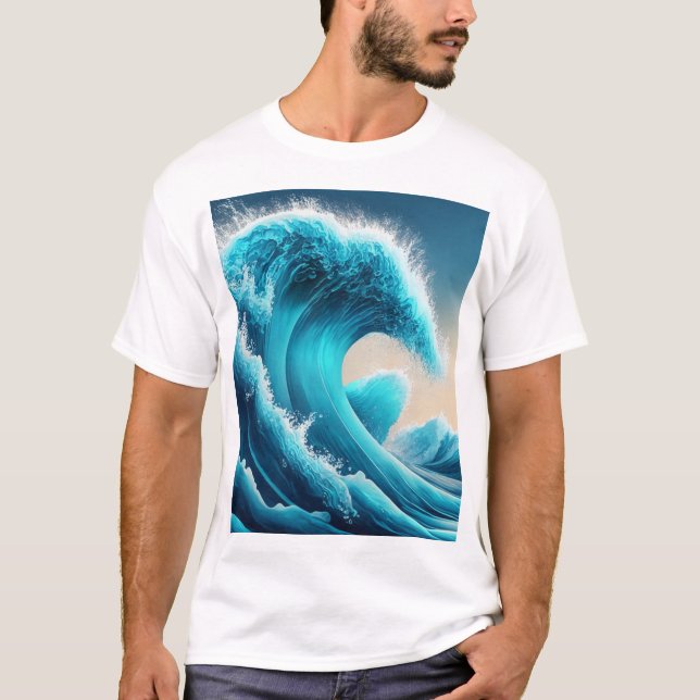 Music Wave Ocean Manar grahic T-Shirt (Framsida)