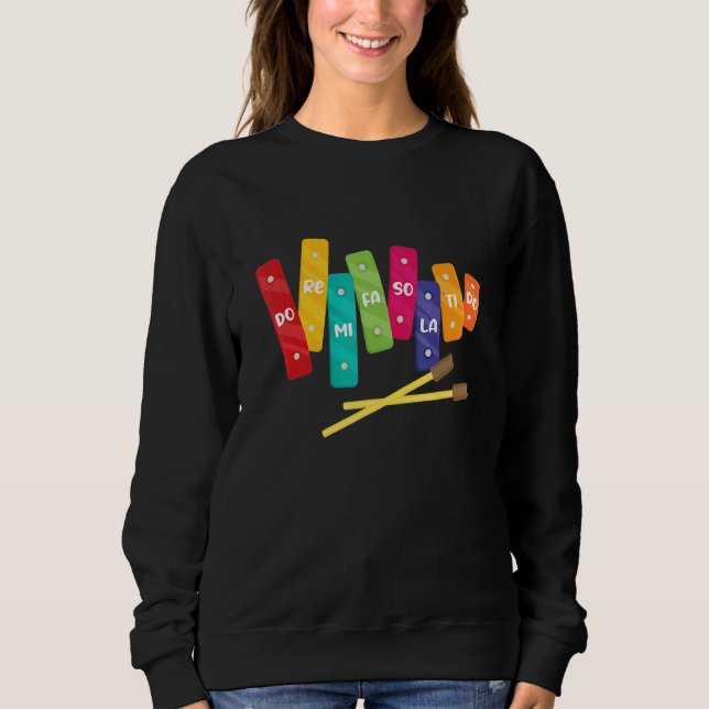 Music Xylophone Music T Shirt (Framsida)