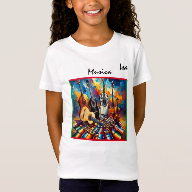 Musica Girl T Shirt (Framsida)