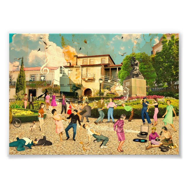 Música no Jardim (Viseu. Portugal) Fototryck (Framsidan)