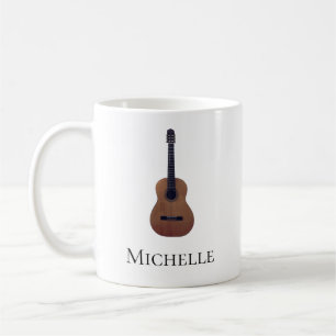 Musical Acoustic Guitar Personlig Kaffemugg