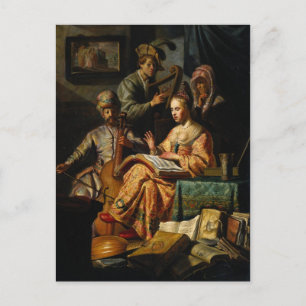 Musical Allegory by Rembrandt Vykort