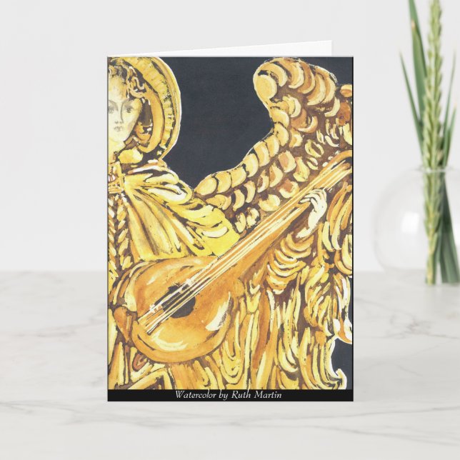 Musical Angel jul Helgkort (Framsida)