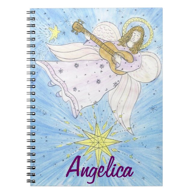 Musical Angel, Personlig med namn Anteckningsbok (Framsidan)