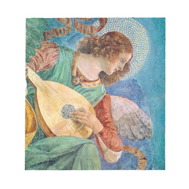 Musical angel playing guitar anteckningsblock (Framsida)