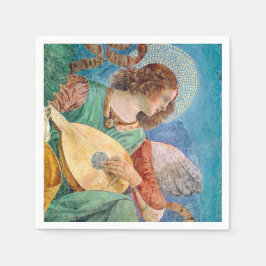 Musical angel playing guitar pappersservett